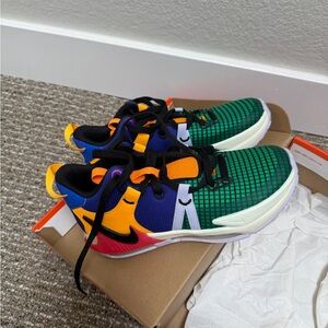 Nike Kids Green and Orange Sneakers